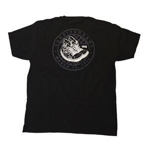 Vans T Shirt Size L Logo Unisex Black